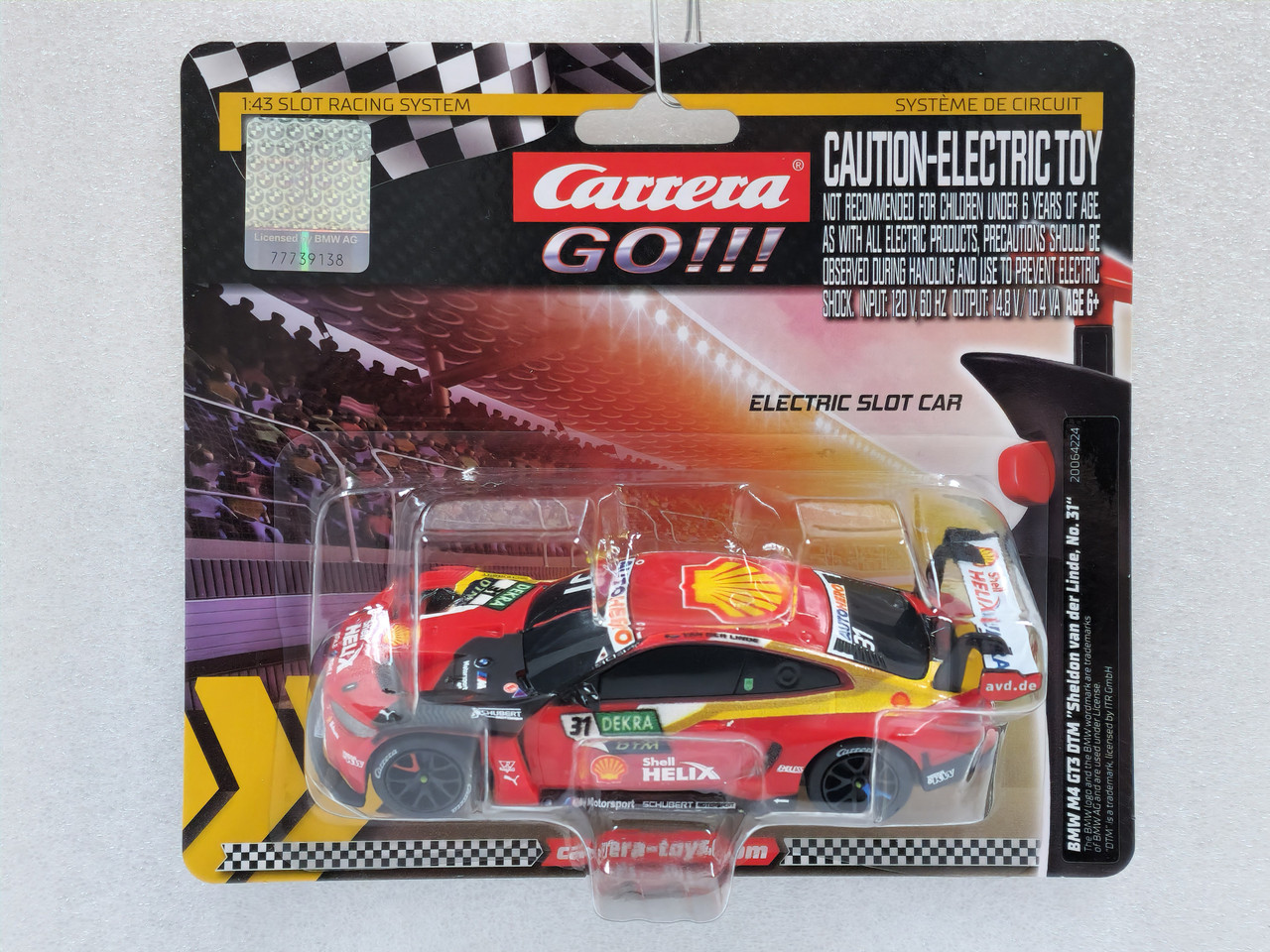 64224 Carrera GO!!! BMW M4 GT3 DTM Sheldon van der Linde, #31 1:43