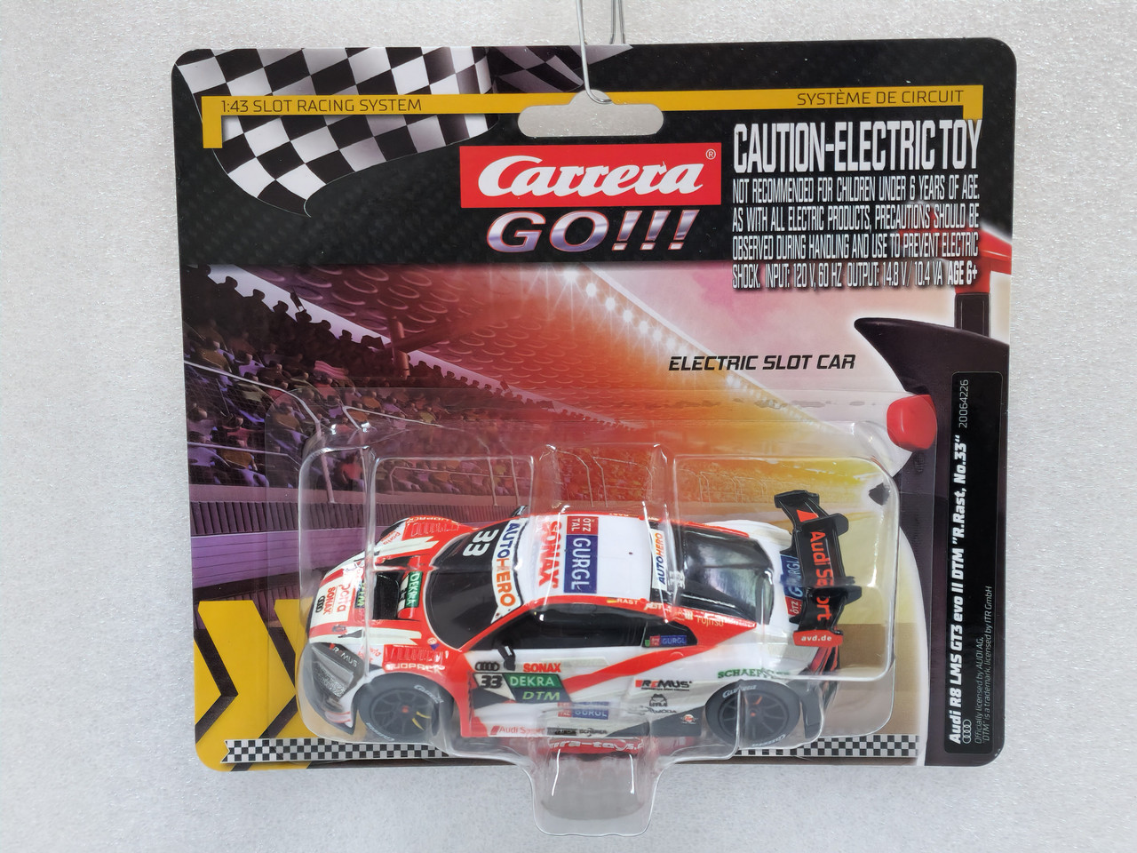 64226 Carrera GO!!! Audi R8 LMS GT3 evo II DTM René Rast, #33 1:43