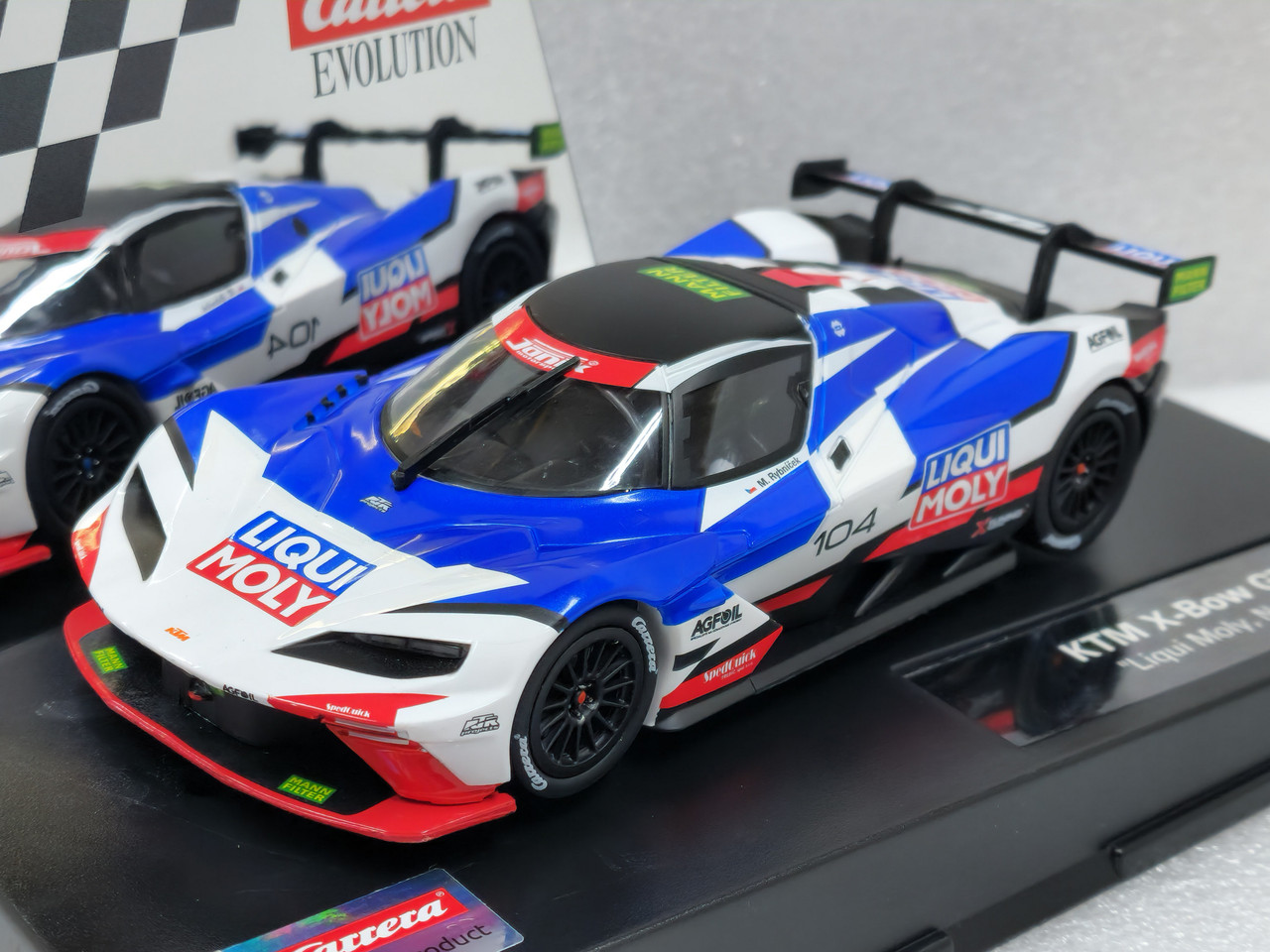ミニカー CARRERA EVOLUTION 27745 Carrera Evolution KTM XBOW GTX Liqui Moly, #104 1:32 Slot