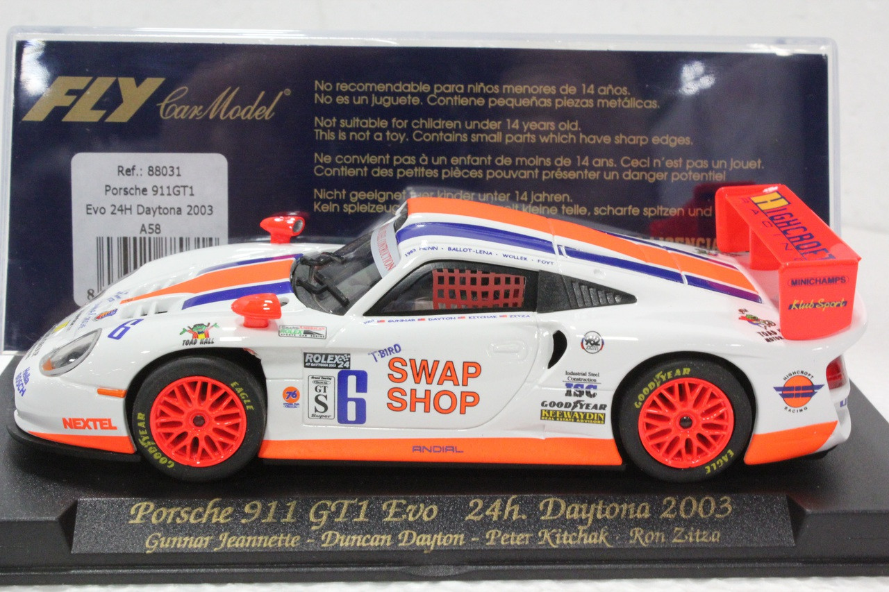 A58 Fly Porsche 911 GT1 EVO 24H Daytona 2003 1:32 Slot Car