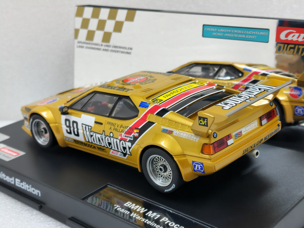 23955 Carrera Digital 124 BMW M1 Procar Team Warsteiner 2023 Limited  Edition, #90 1:24 Slot Car