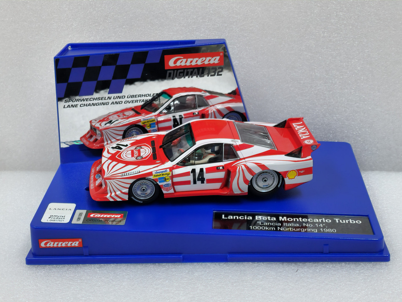 31064 Carrera Digital 132 Lancia Beta Montecarlo Turbo Nurburgring 1980,  #14 1:32 Slot Car