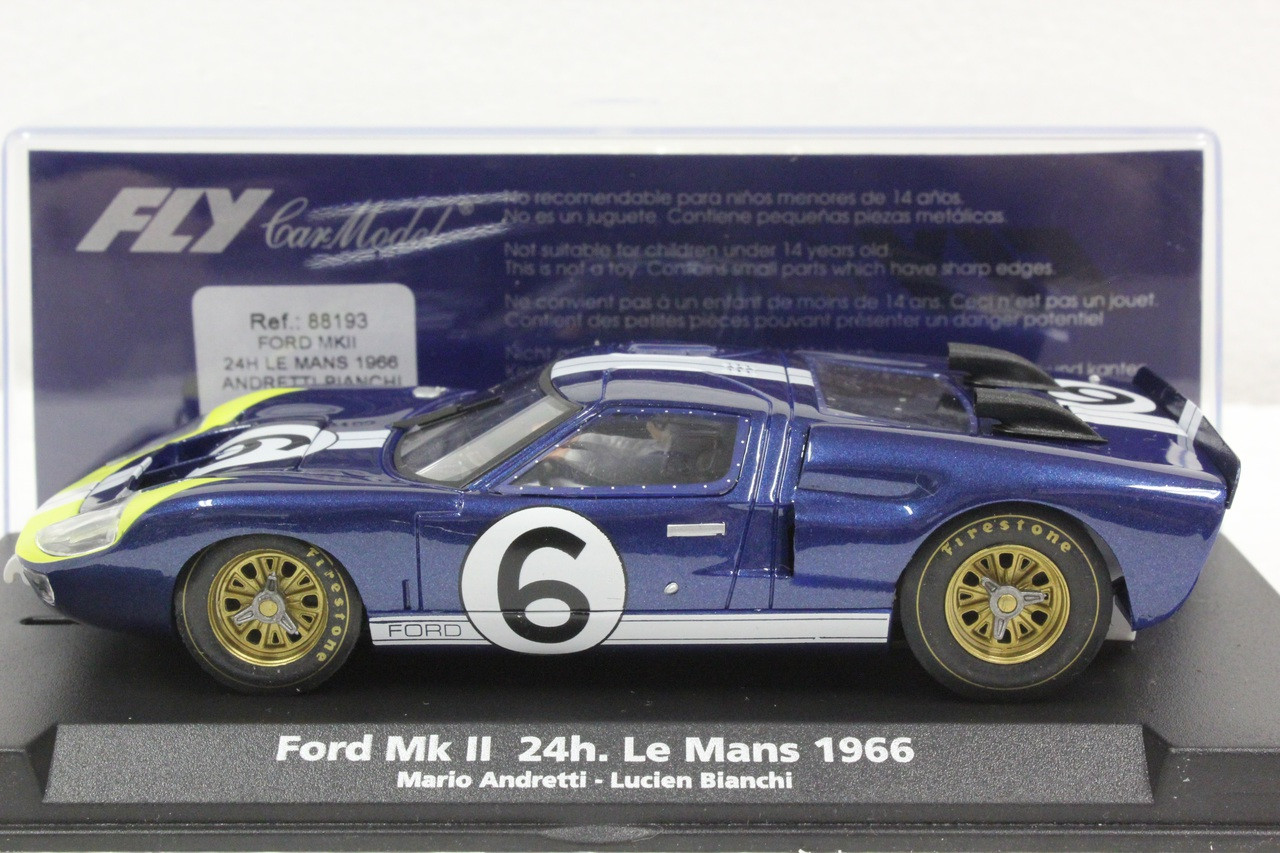 A765 Fly Ford GT40 MkII 24H Le Mans 1966 1:32 Slot Car - Great