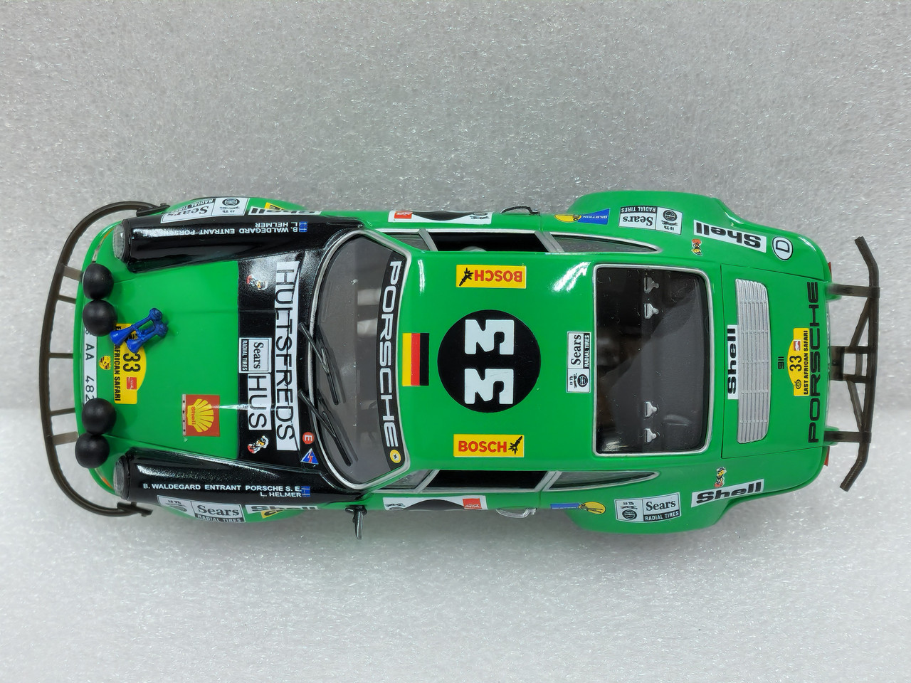 Miniature Trofeu Spark – Porsche 911 Safari 1973 N°10 Waldegård – Échelle 1/43