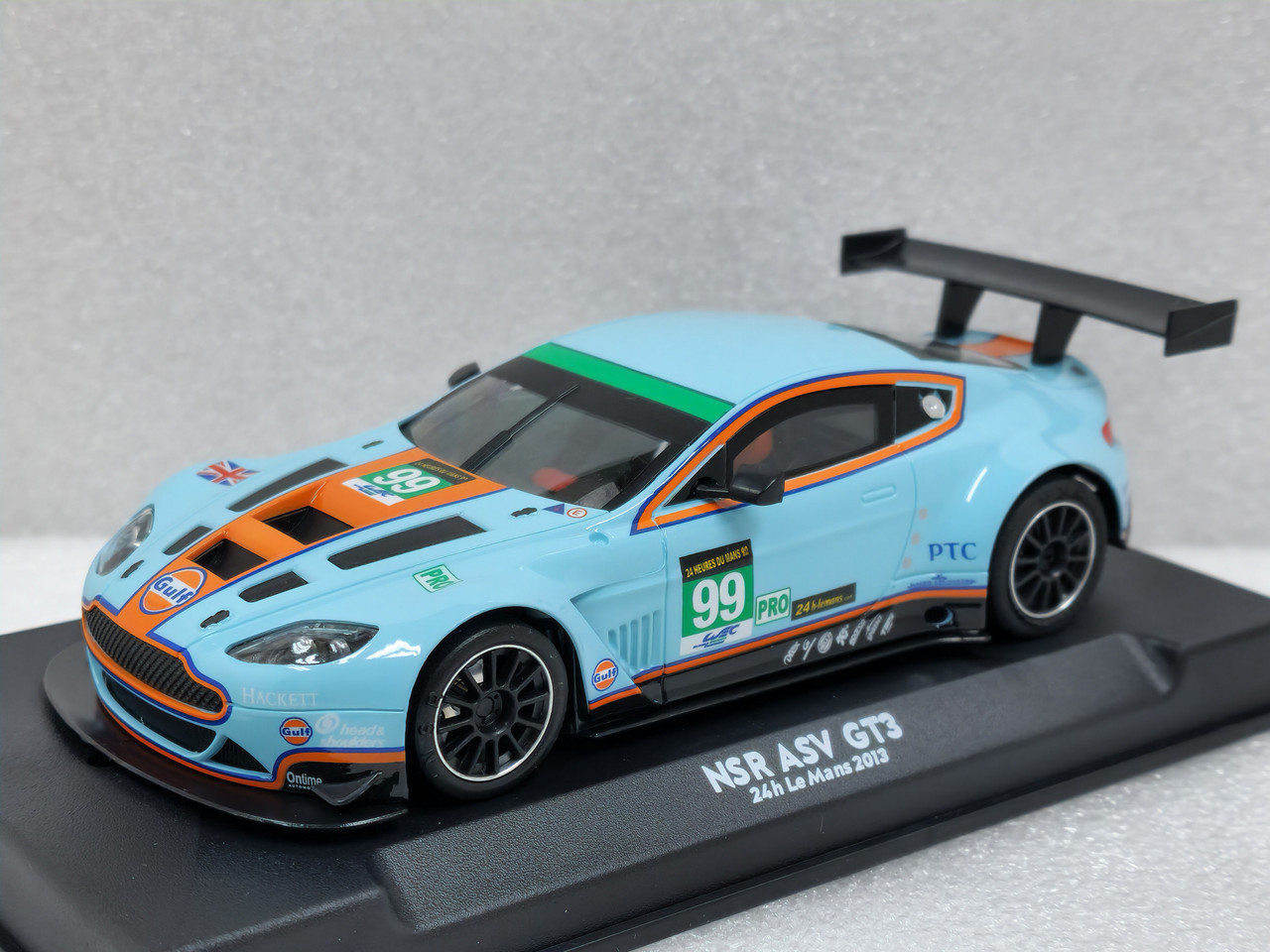 スロットカー 1/32 Aston Martin Gulf Racing 0403AW NSR ASV GT3 Gulf Le Mans 24H 2013, #99 1:32 Slot Car