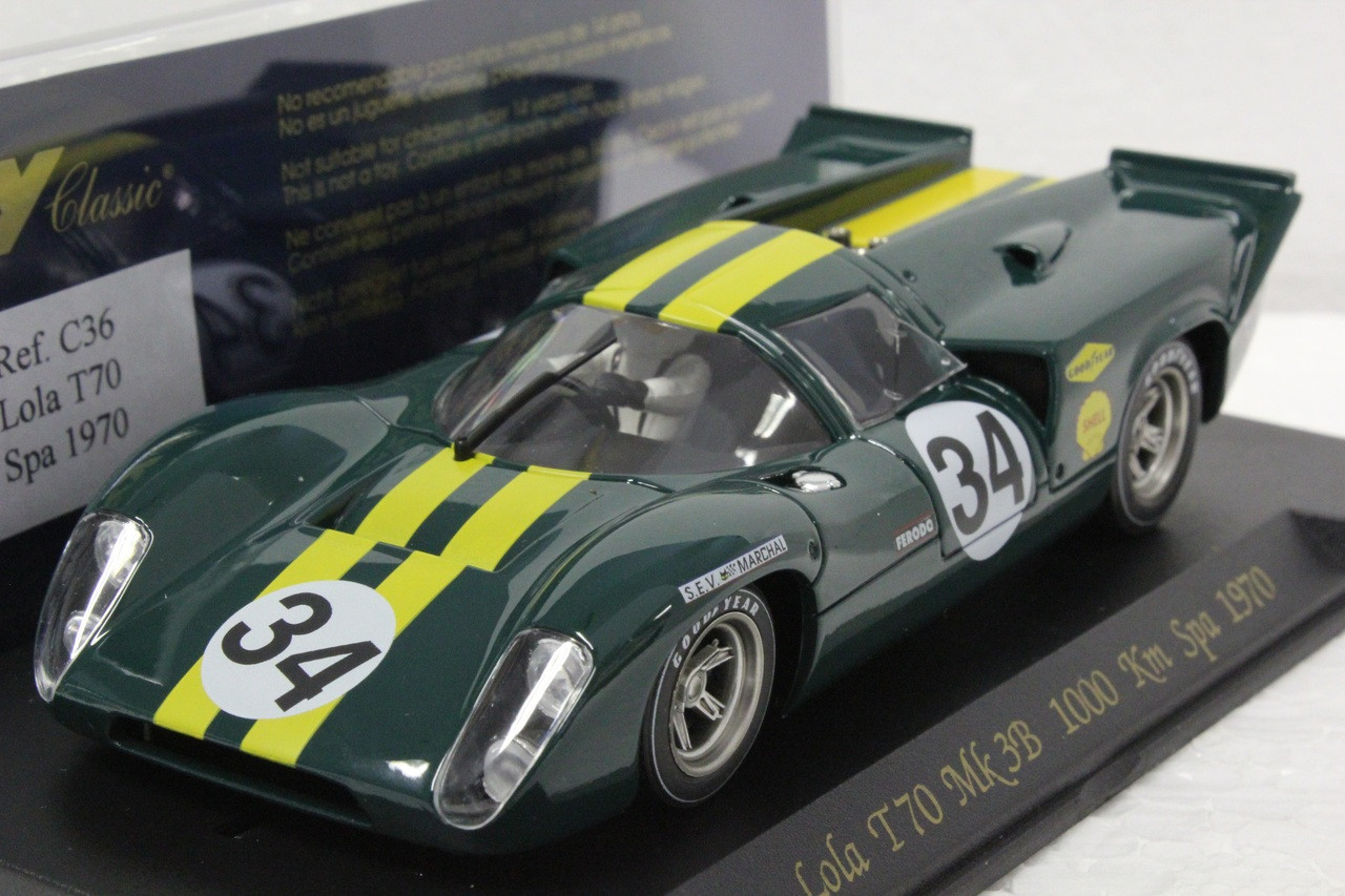 C36 Fly Lola T70 Mk3B 1000 Km Spa 1970 1:32 Slot Car - Great