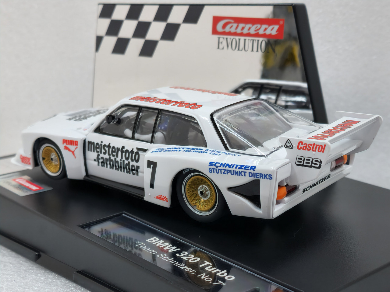 27798 Carrera Evolution BMW 320 Turbo Flachbau Team Schnitzer, #7