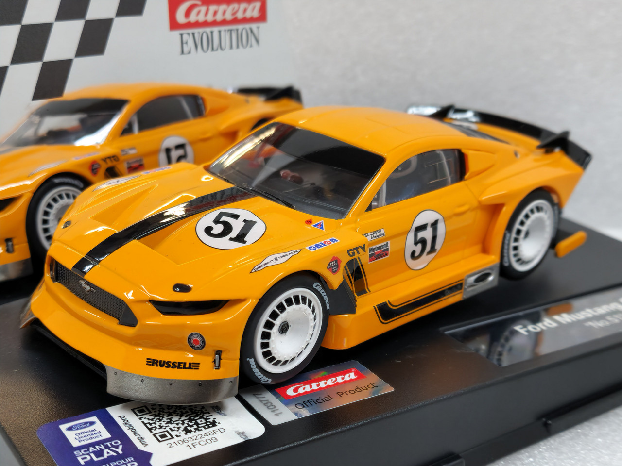 27788 Carrera Evolution Ford Mustang GTY, #51 1:32 Slot Car