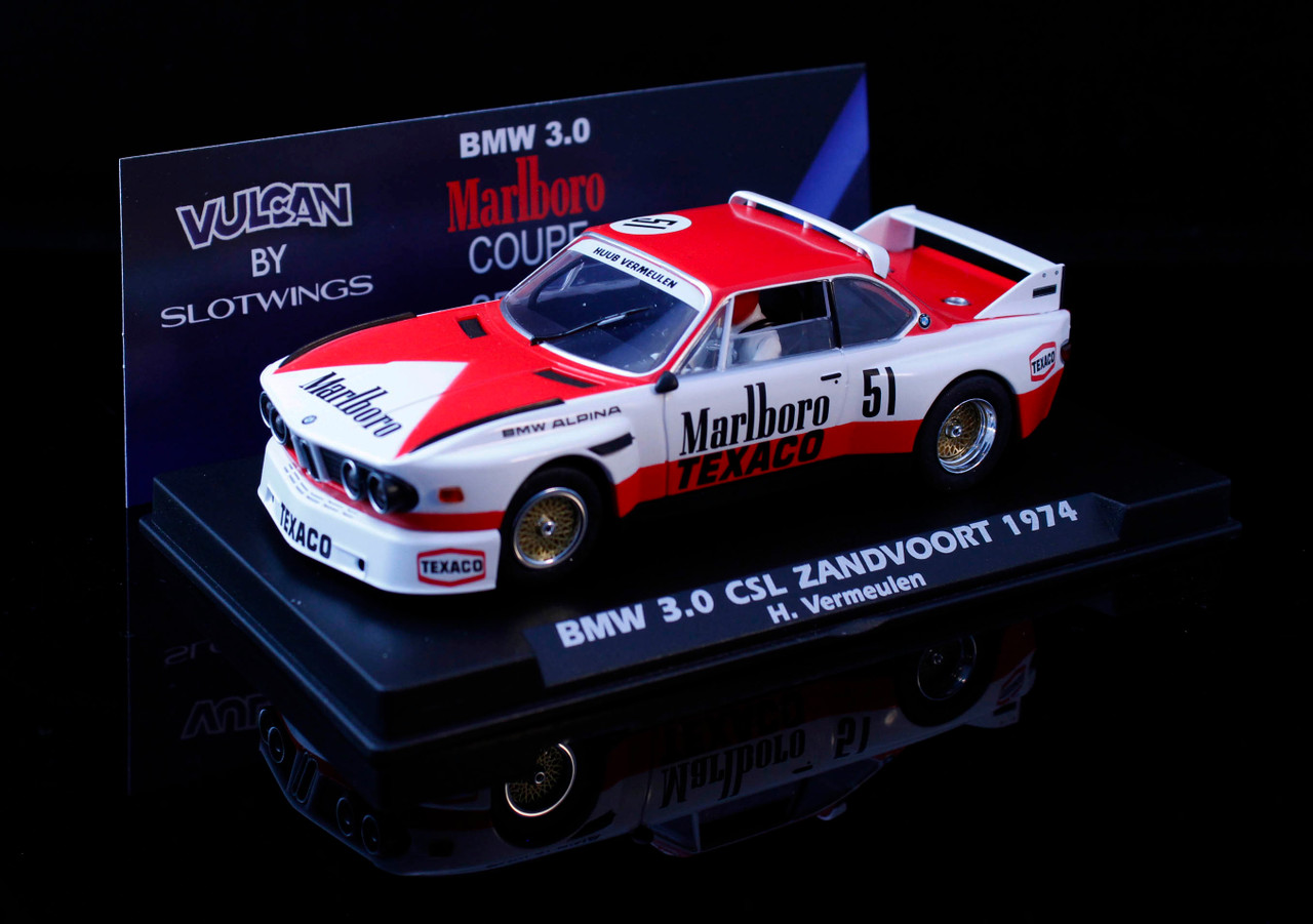 V2002 Fly BMW 3.0 CSL Marlboro Zandvoort 1974, #51 1:32 Slot Car