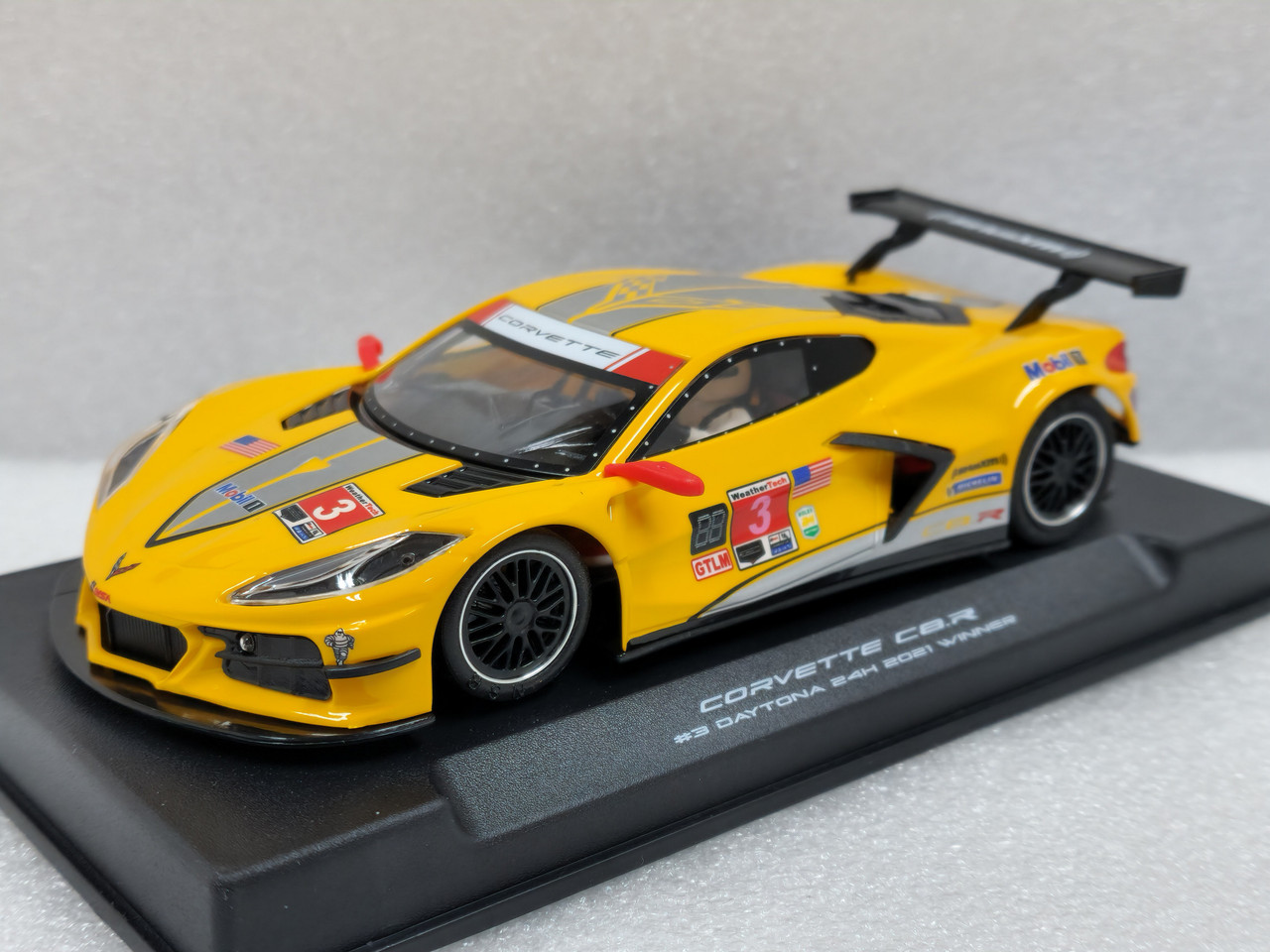 NSR Corvette C8 スロットカー1/32 CORVETTE C8.R - TEST CAR YELLOW - NSR Slot Cars Professional