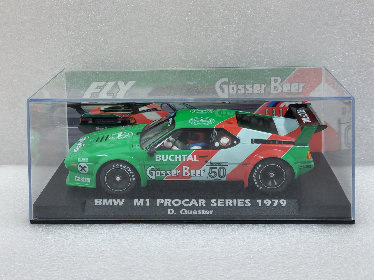 A2087 Fly BMW M1 Procar Series 1979 Gosser Beer, #50 1:32 Slot Car