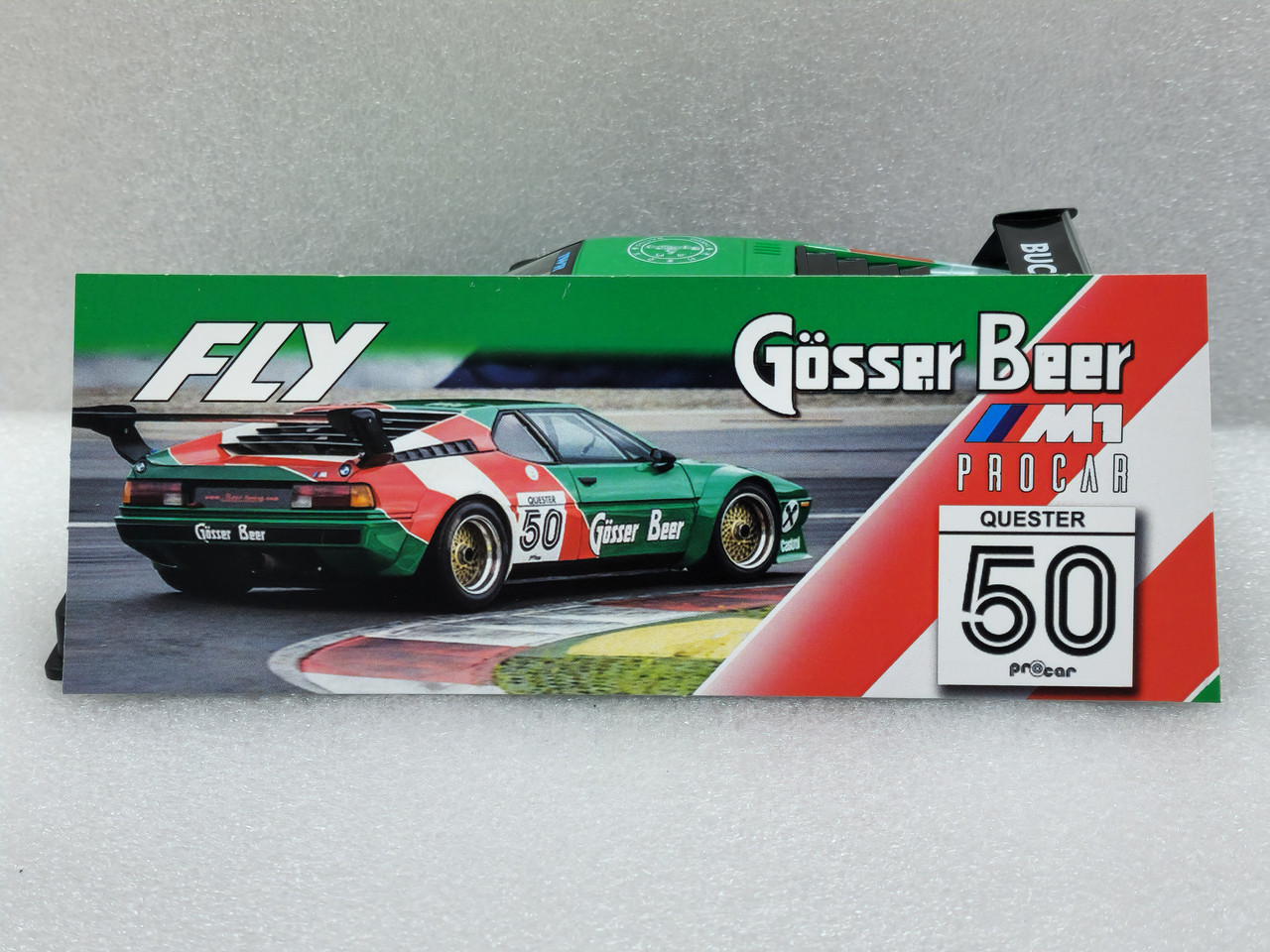 A2087 Fly BMW M1 Procar Series 1979 Gosser Beer, #50 1:32 Slot Car