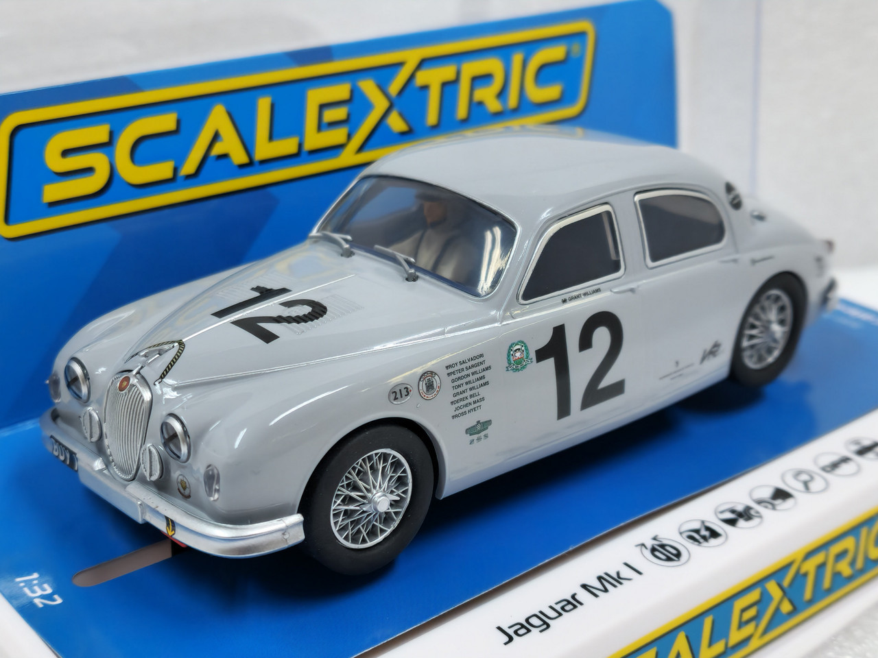 C4419 Scalextric Jaguar MK1 - BUY1 - Goodwood 2021, #12 1:32 Slot