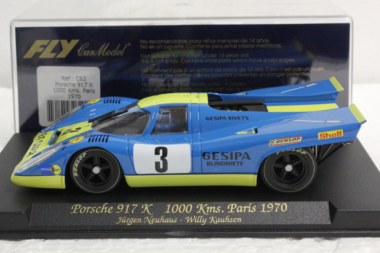 C83 Fly Porsche 917K 1000 km Paris 1970 1:32 Slot Car - Great