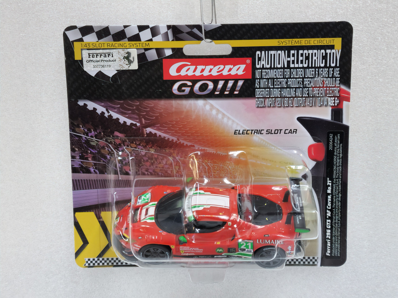 64242 Carrera GO!!! Ferrari 296 GT3 DTM AF Corse, #21 1:43 Slot