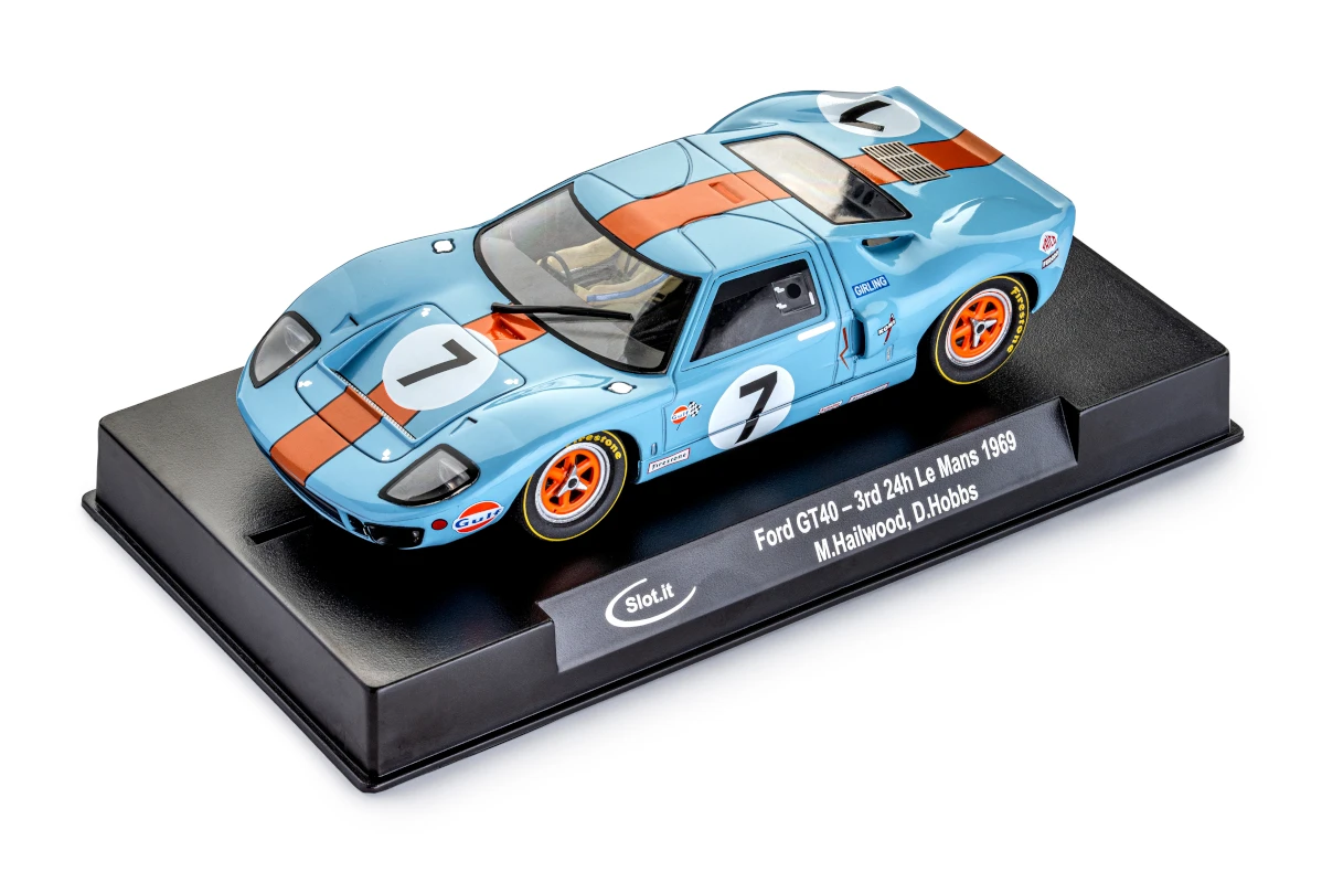 SICA18G Slot.it Ford GT40 3rd 24h Le Mans 1969, #7 1:32 Slot Car 