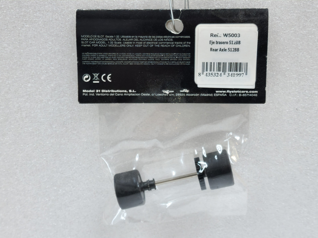 W5003 Fly 512BB Rear Axle Set 1:32 Slot Car Part - Great Traditions