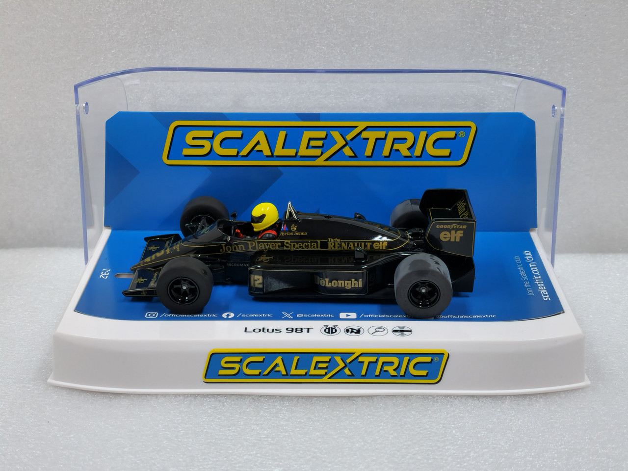 C4529 Scalextric Lotus 98T JPS Detroit GP 1986 - Ayrton Senna, #12
