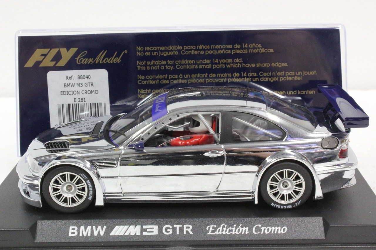 E281 Fly BMW M3 GTR Edicion Cromo 1:32 Slot Car - Great Traditions
