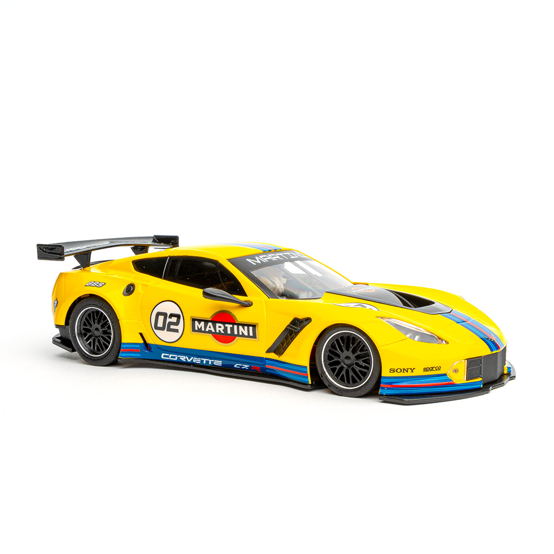 0437AW NSR Corvette C7.R Martini Yellow, #02 1:32 Slot Car - Great