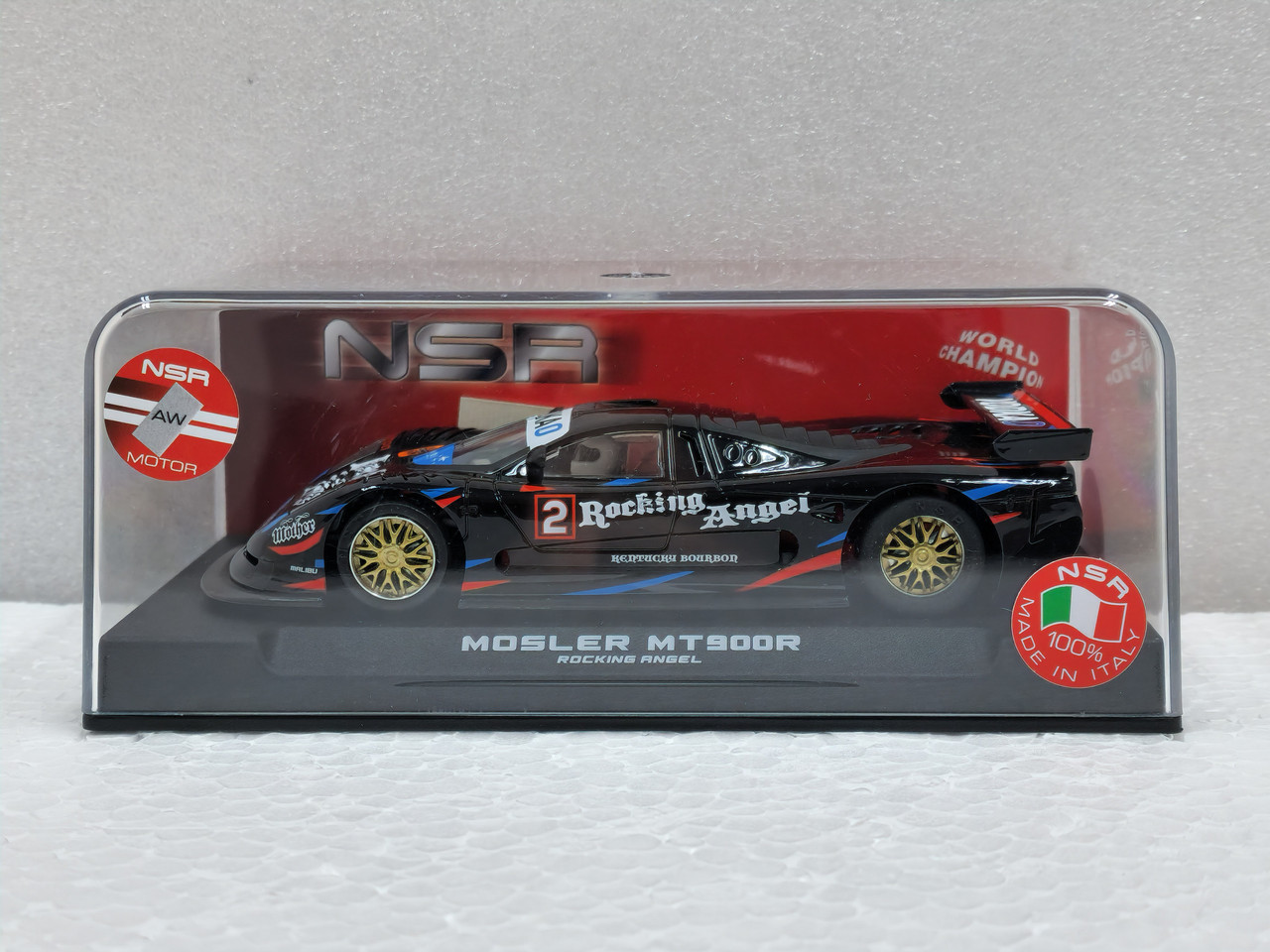0445AW3 NSR Mosler MT900R Rocking Angel EVO3, #2 1:32 Slot Car