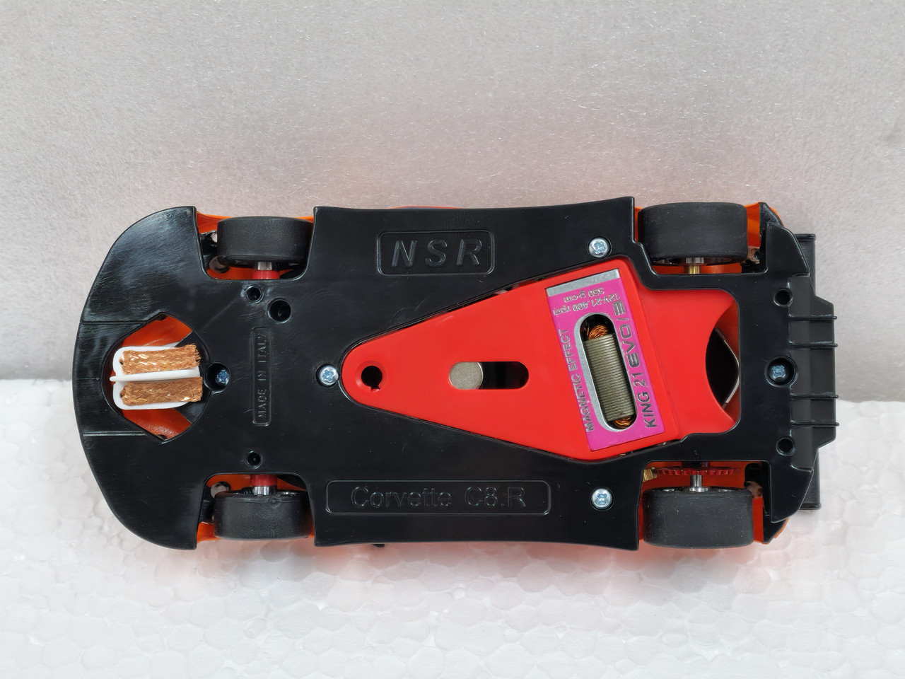 0440AW NSR Corvette C8R Repsol Orange, #40 1:32 Slot Car - Great