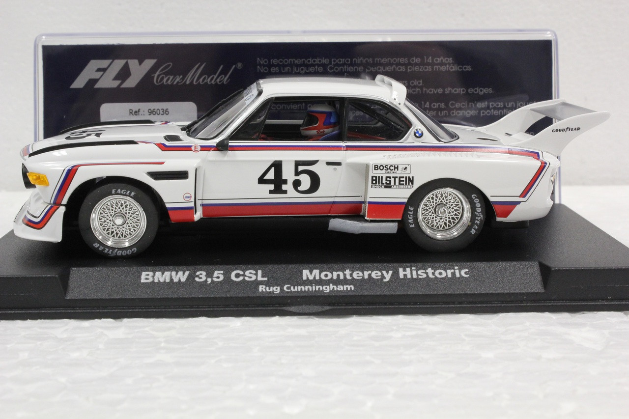 E682 Fly BMW 3.5 CSL Montery Historic Rug Cunningham 1:32 Slot Car
