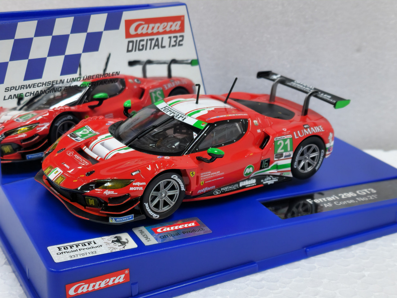 32001 Carrera Digital 132 Ferrari 296 GT3 DTM AF Corse, #21 1:32