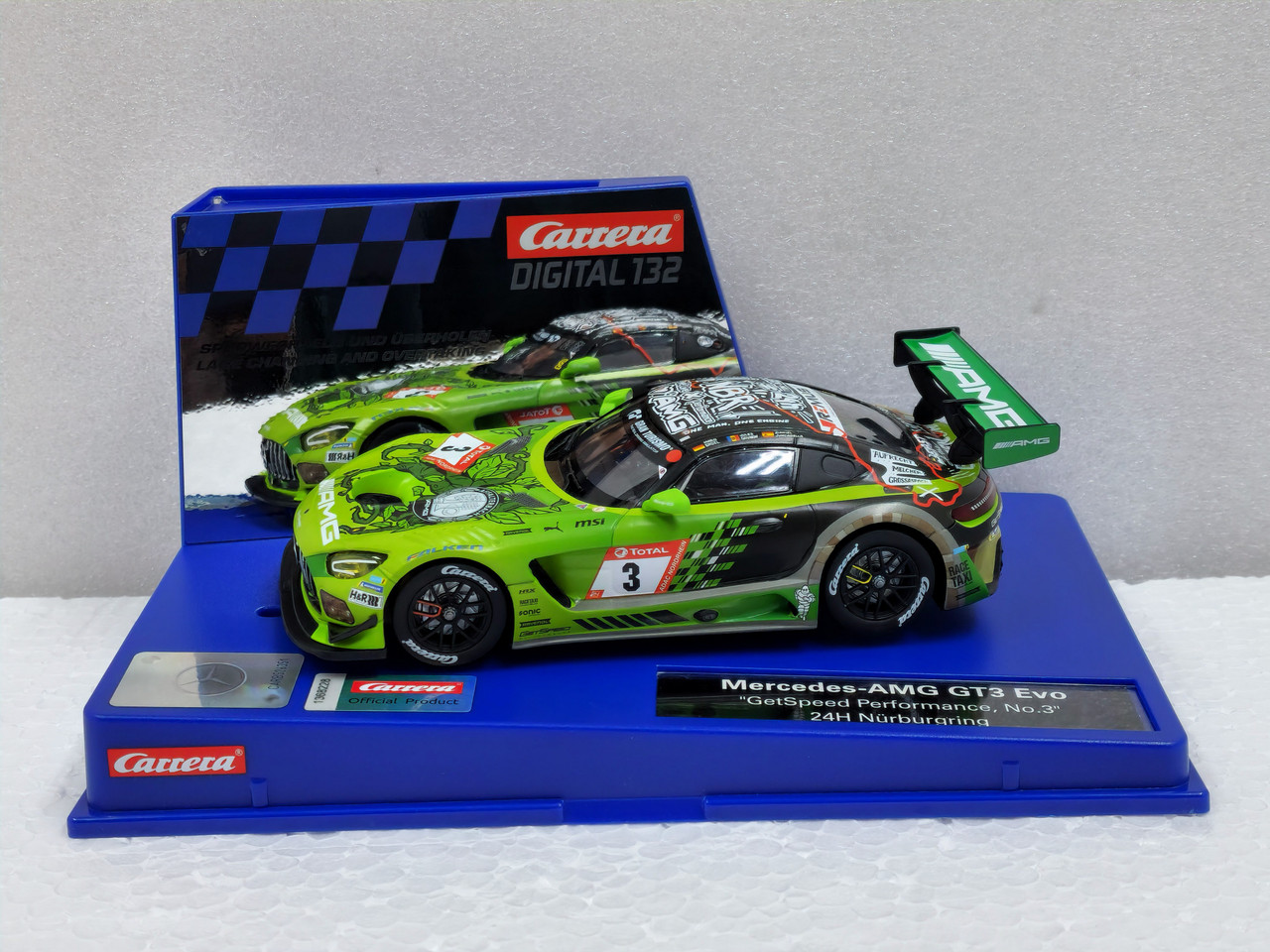 自動車 Carrera Digital 132 + Carrera Evolution 32015 Carrera Digital 132 Mercedes-AMG GT3 Evo GetSpeed
