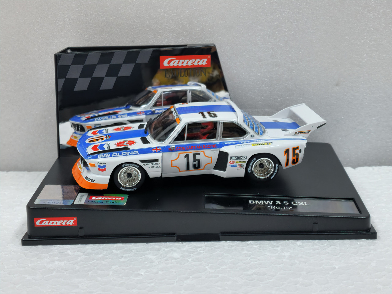 27789 Carrera Evolution BMW 3.5 CSL, #15 1:32 Slot Car - Great