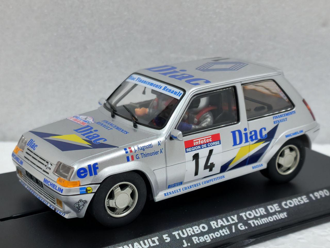 A2061 Fly Renault 5 GT Turbo Rally Tour De Corse 1990, #14 1:32
