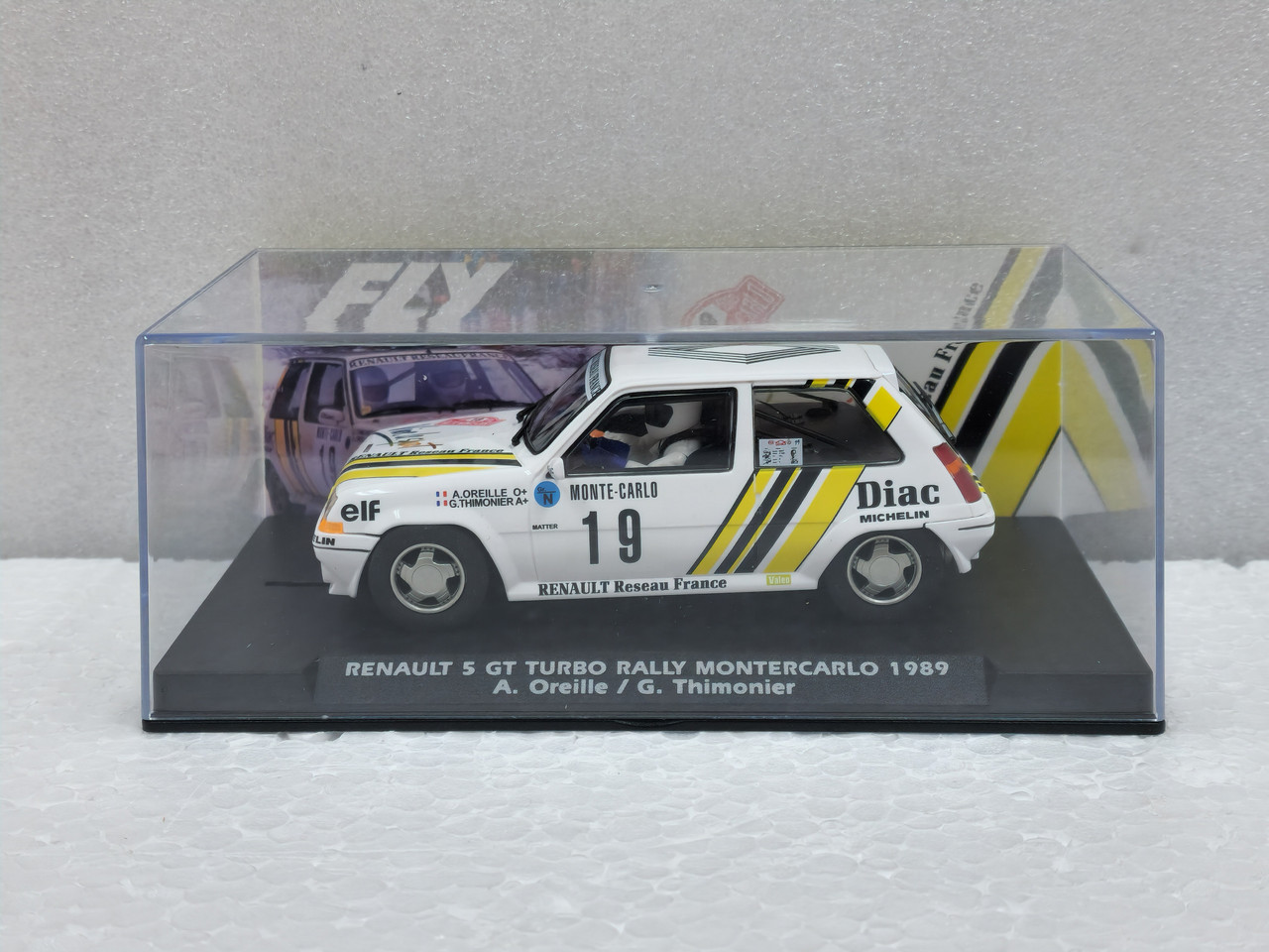 A2059 Fly Renault 5 GT Turbo Rally Monte-Carlo 1989, #19 1:32 Slot