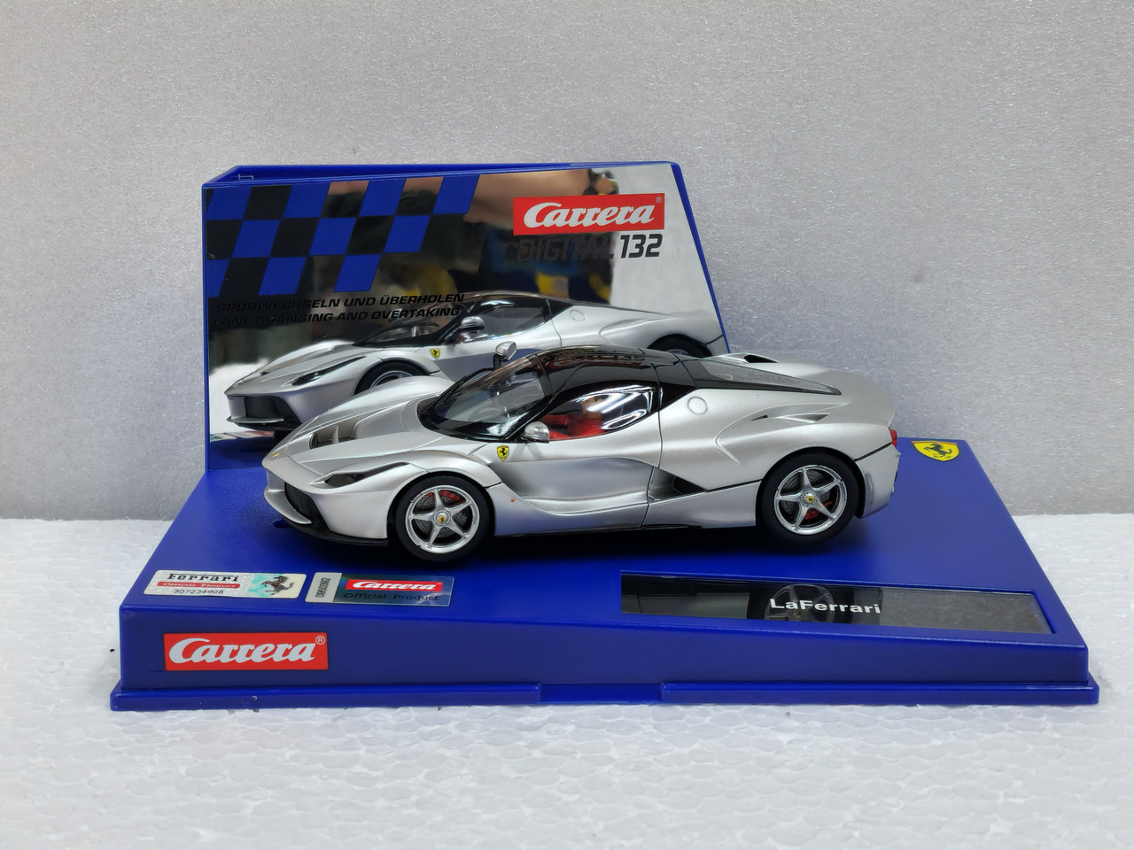 30748 Carrera Digital 132 La Ferrari Silver 1:32 Slot Car - Great