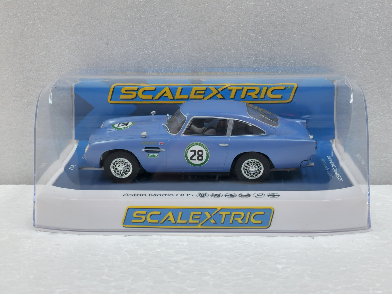 C4599 Scalextric Aston Martin DB5 Blue & Yellow Historic GT Racing