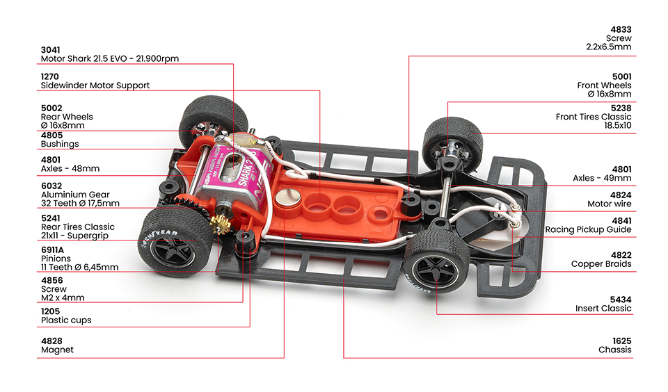 0510SW NSR Lola T280/290 Test Car Orange 1:32 Slot Car - Great