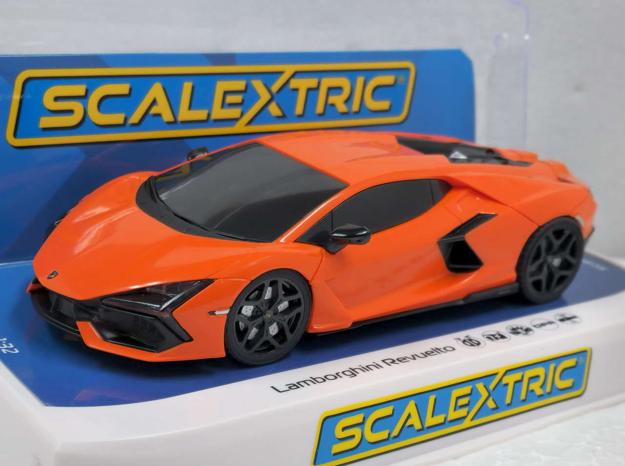 C4523 Scalextric Lamborghini Revuelto Arancio Apodis 1:32 Slot Car