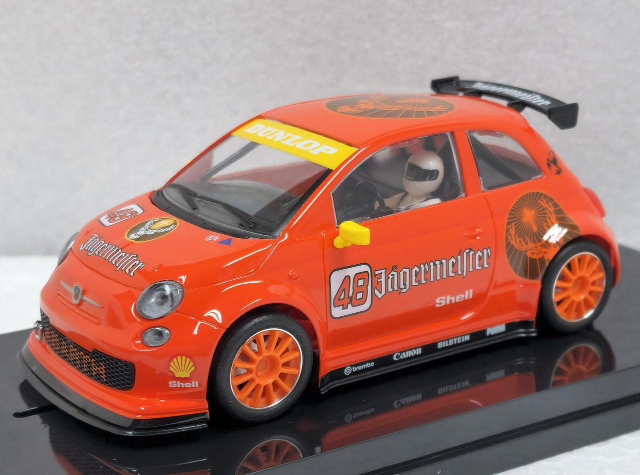0548SW NSR Fiat Abarth 500 Jagermeister Orange/Yellow Livery, #48