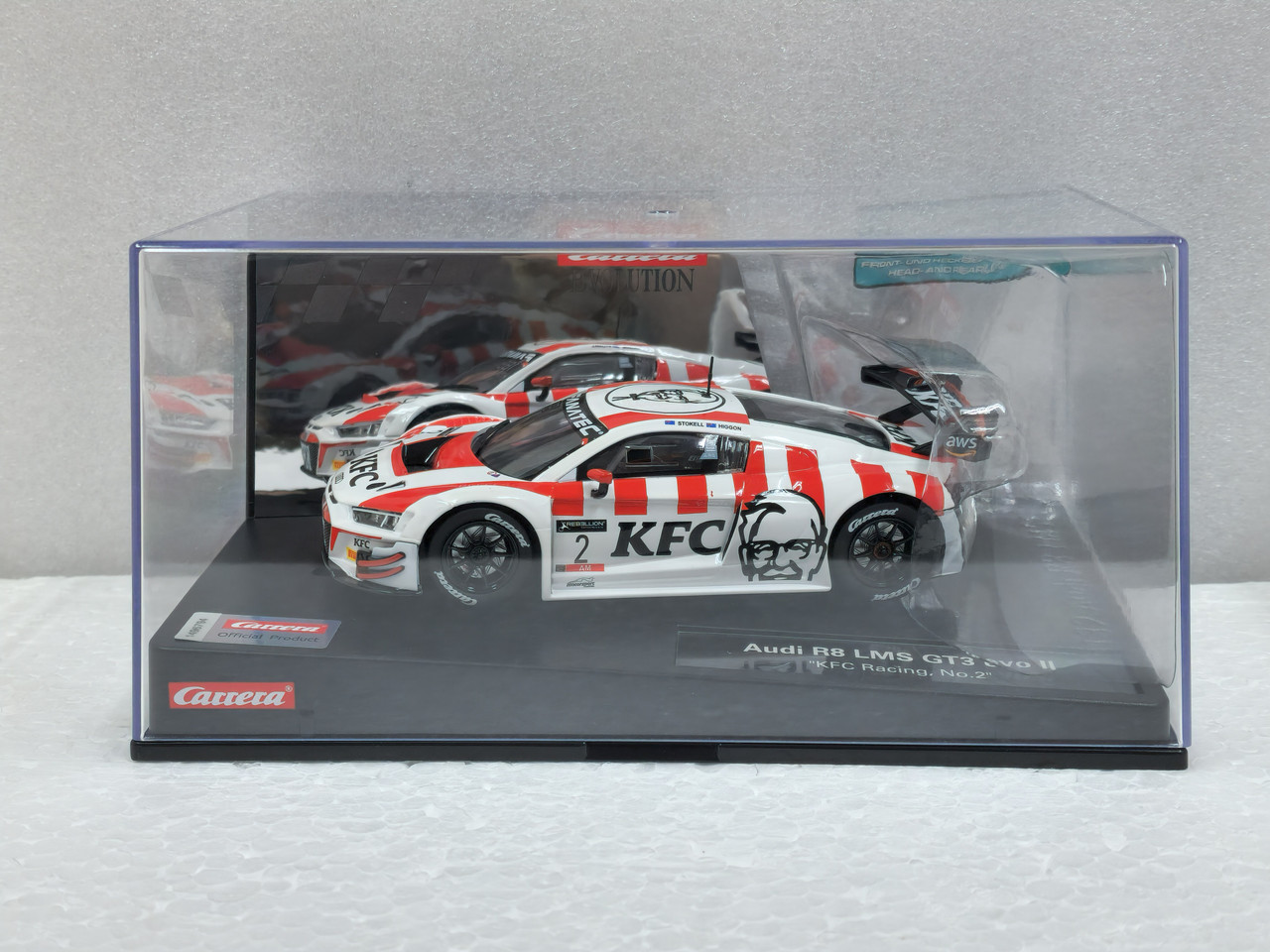 27827 Carrera Evolution Audi R8 LMS GT3 evo II KFC Racing, #2 1:32