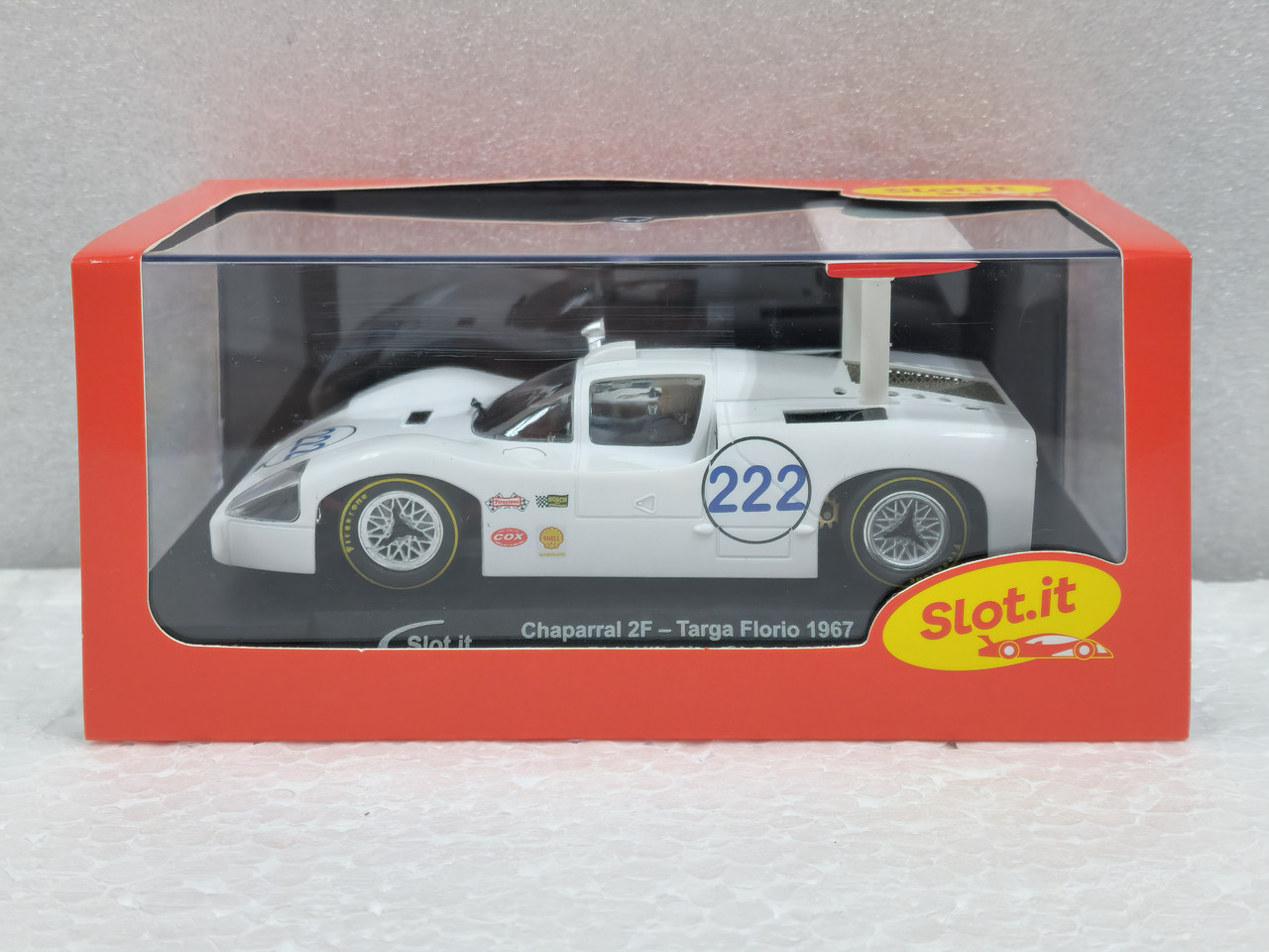 SICA46B Slot.it Chaparral 2F Targa Florio 1967, #222 1:32 Slot Car