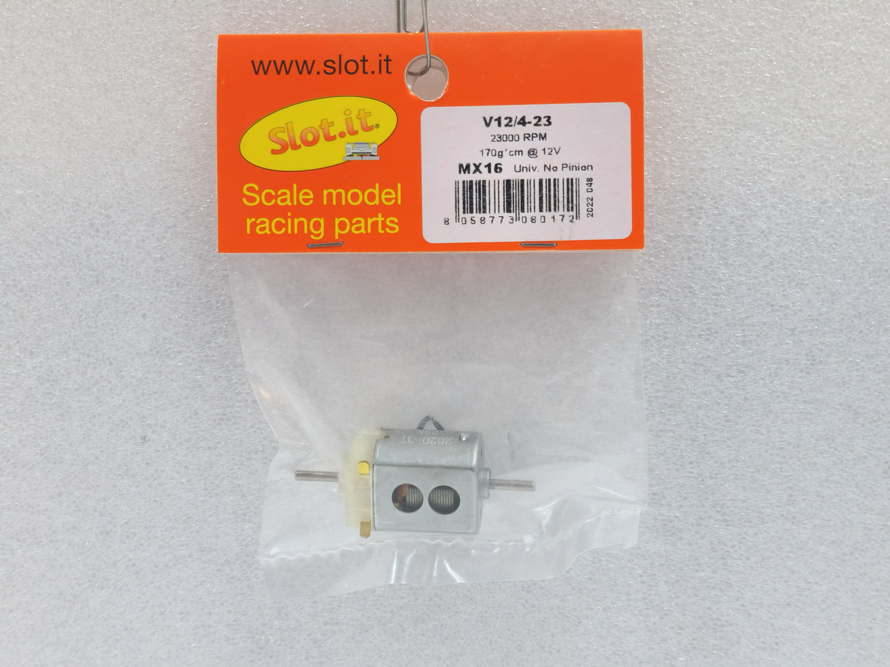 SIMX16 Slot.it V12/4-23 23,000 rpm High-Torque Motor Double Shaft