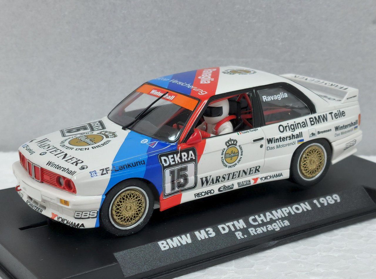 A2099 Fly BMW M3 E30 Warsteiner 1989 DTM Champion, #15 1:32 Slot
