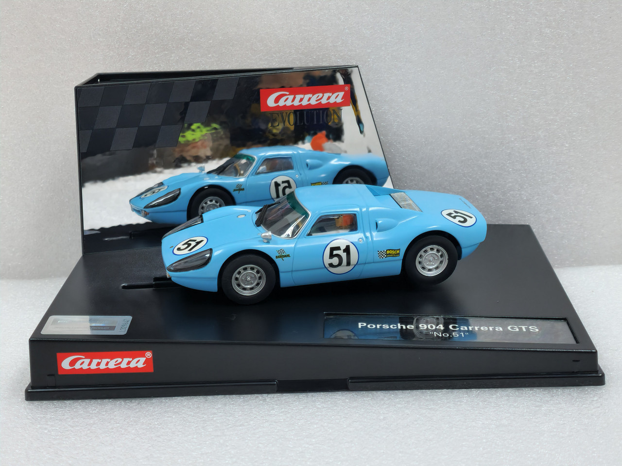 27459 Carrera Evolution Porsche 904 GTS, #51 1:32 Slot Car - Great