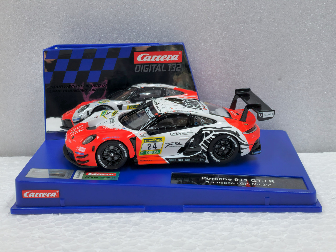 32064 Carrera Digital 132 Porsche 911 GT3 R Lionspeed GP, #24 1:32