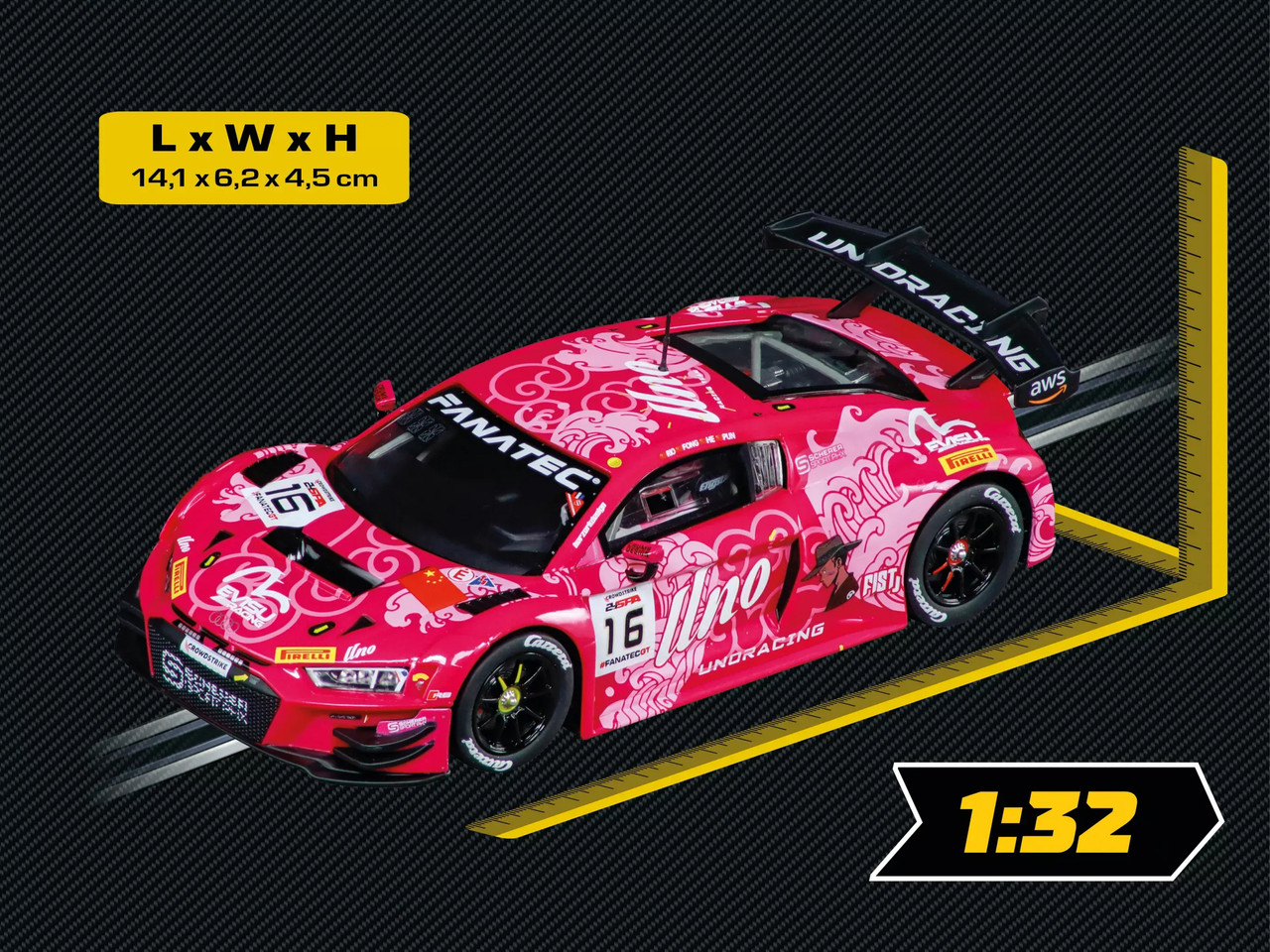 32074 Carrera Digital 132 Audi R8 LMS GT3 evo II Uno Racing Team