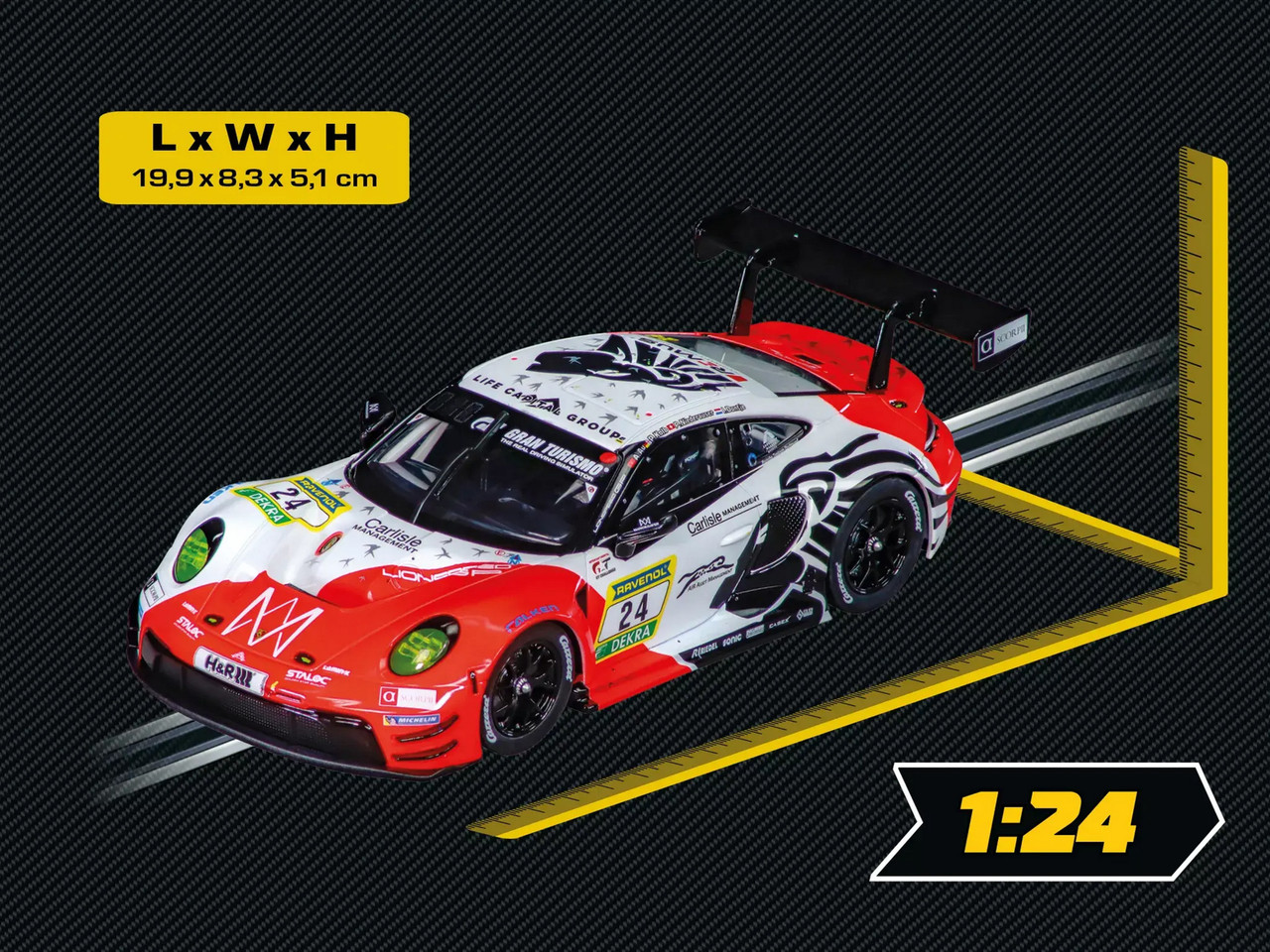 23984 Carrera Digital 124 Porsche 911 GT3 R Lionspeed GP, #24 1:24