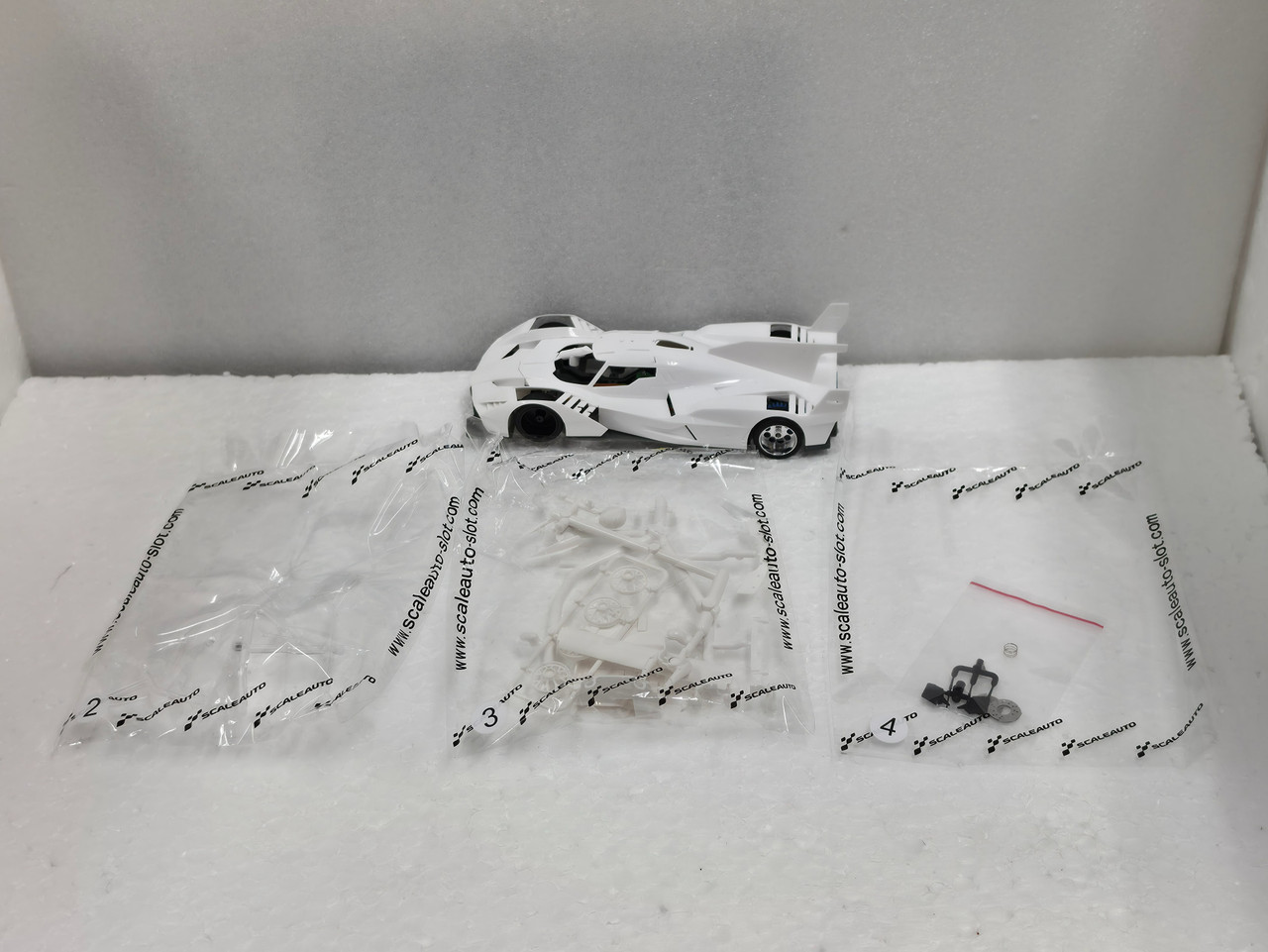 SC-6382 Scaleauto Lamborghini SC63 Hypercar White Racing Kit