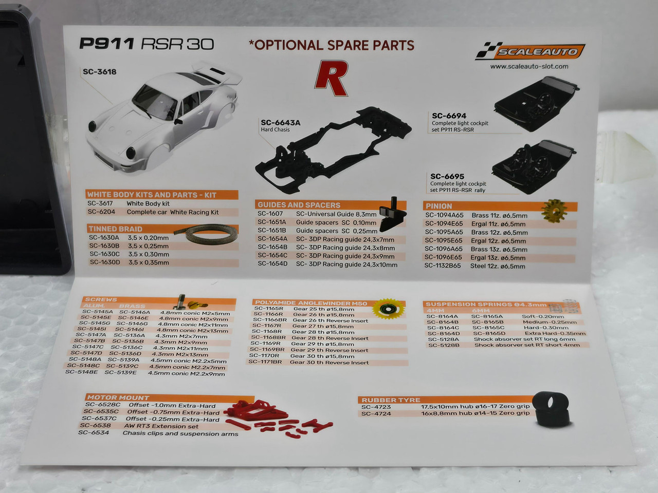 SC-6122R Scaleauto Porsche 911 RSR 3.0 Jagermeister Nurburgring
