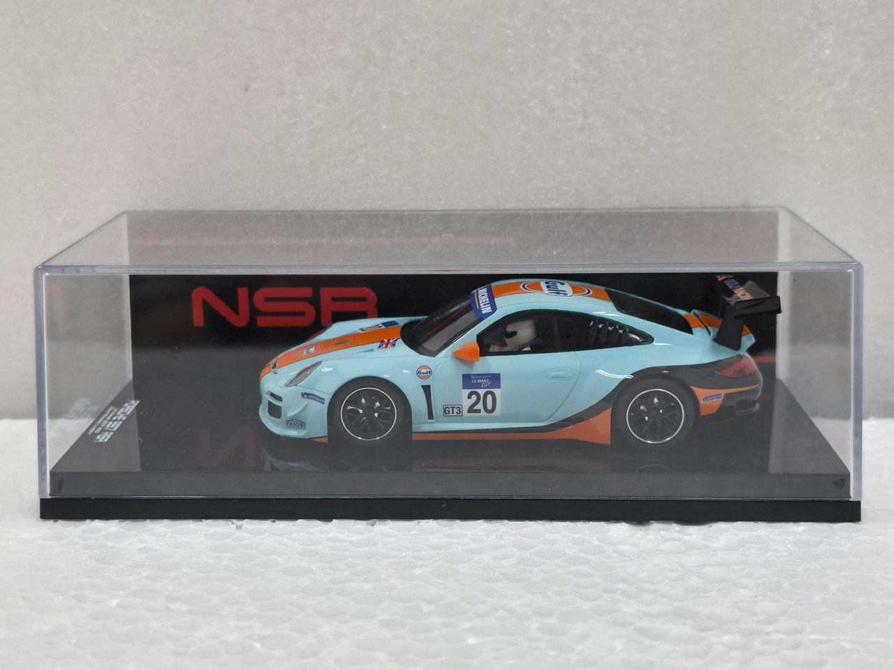0617SW NSR Porsche 997 GT3 Gulf Le Mans 24h 2017, #20 1:32 Slot