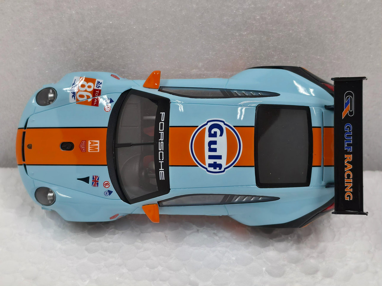 0618SW NSR Porsche 997 GT3 Gulf Le Mans 24h 2018, #86 1:32 Slot