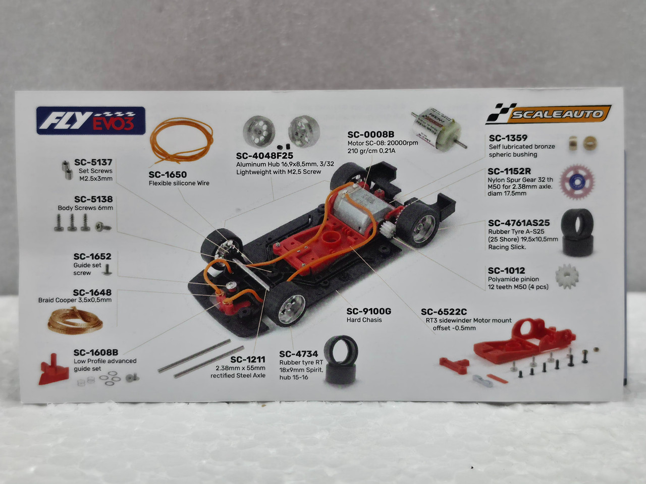 R2007R1 Fly Lola T70 MkIII EVO3 Red with Scaleauto Parts 1:32 Slot